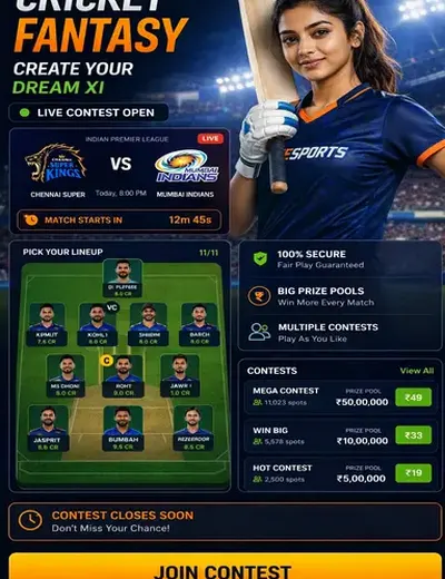 99club (99 club game) fantasy cricket & matchday visual 3